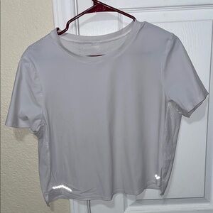 Fabletics White Short-Sleeve Performance Tee